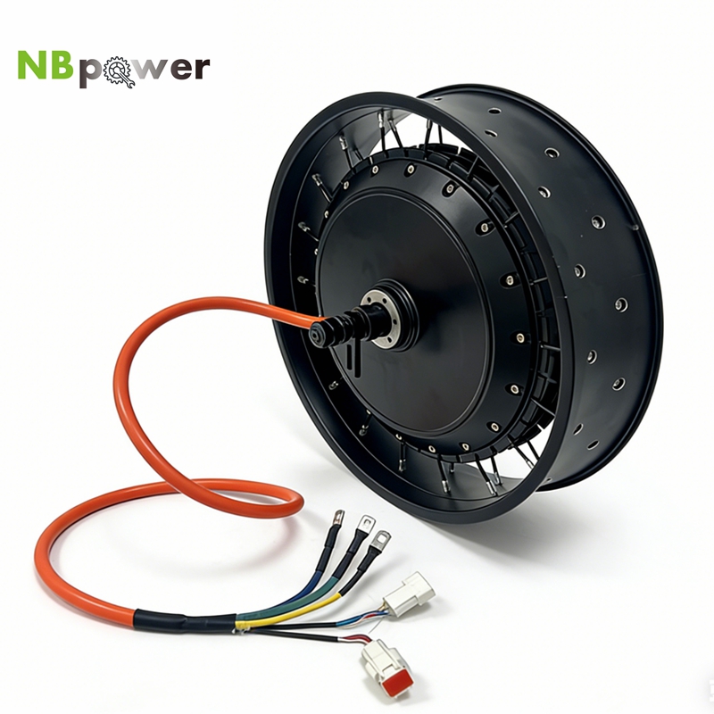 Qs Motor 273 8000W Hub Motor - NBpower/QS 273 40H 48-96v กำลังไฟ 72V